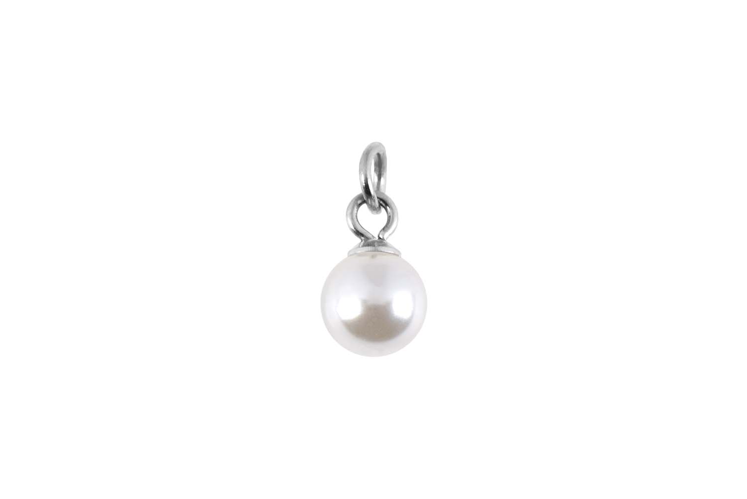 Chirurgenstahl Anhänger für Clicker SYNTHETISCHE PERLE von Piercingline